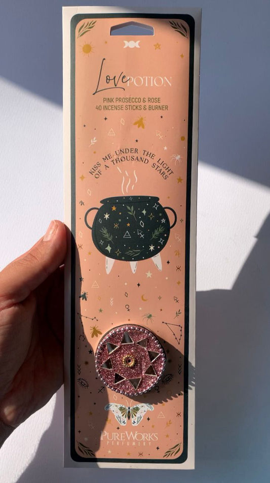 Incenso Celestial magic Pozione d'amore + porta incenso