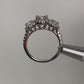 Anillo ajustable de moissanita en plata 925 / Potencial interno y prosperidad