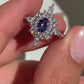 Anillo ajustable de tanzanita en plata 925 / Autorrealización y emancipación