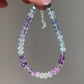 Bracciale regolabile sfaccettato in fluorite / Cambiamenti e spiritualità