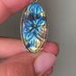 Ciondolo in labradorite scolpita di argento 925 / Intuizione e trasformazione